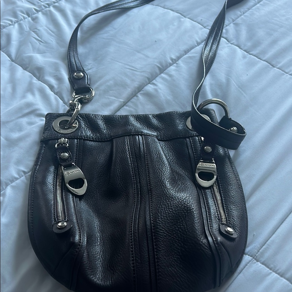 Tignanello Brown Crossbody Bag with Leather Finish